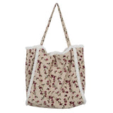 Lamb Wool Women's Soft Bag Retro College Style Shoulder Bag