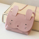 Kids Bunny Shoulder Bag Animal Storage Crossbody Messenger Handbag