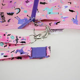 Smiggle Kids Wallet Crossbody Bag Pink Unicorn Triple Card Holder