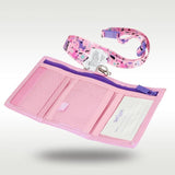 Smiggle Kids Wallet Crossbody Bag Pink Unicorn Triple Card Holder
