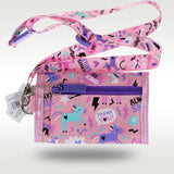 Smiggle Kids Wallet Crossbody Bag Pink Unicorn Triple Card Holder
