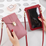 Transparent Touch Screen Mobile Phone Bag for Women