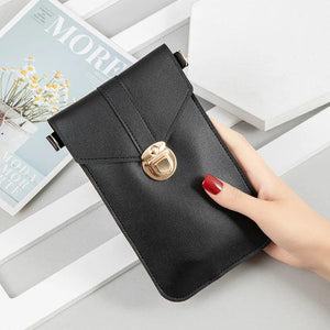 Transparent Touch Screen Mobile Phone Bag for Women
