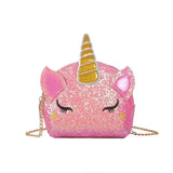 Sequin Unicorn Coin Purse Girls Shoulder Bag Out Travel Bag