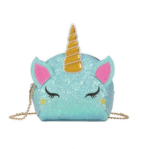 Sequin Unicorn Coin Purse Girls Shoulder Bag Out Travel Bag
