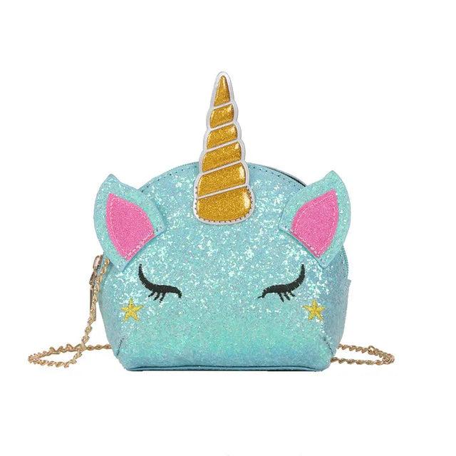 Sequin Unicorn Coin Purse Girls Shoulder Bag Out Travel Bag