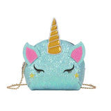 Sequin Unicorn Coin Purse Girls Shoulder Bag Out Travel Bag