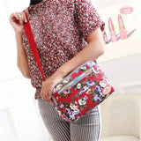 Canvas Shoulder Diagonal Small Square Handbag Large Capacity Crossbody Bag