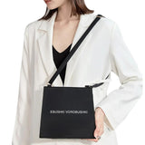 Text Pattern Printing Commuter Shoulder Bag