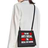 High-end Shoulder Bag Woman Commuter Bag Diagonal Bag Personality Phrase Pattern