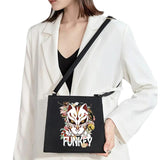 Anime Mask Pattern Party Ladies Square Mobile Phone Bag
