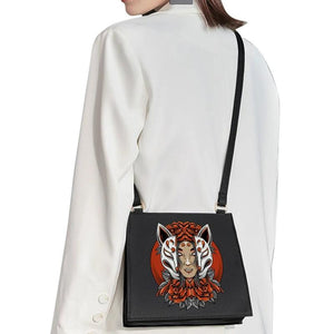 Anime Mask Pattern Party Ladies Square Mobile Phone Bag