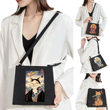 Japanese Diagonal Bag Funny Cat Pattern Woman Shoulder Bag