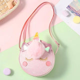 3D Cartoon Unicorn Crossbody Messenger Bags Travel Shoulder Bag For Girls