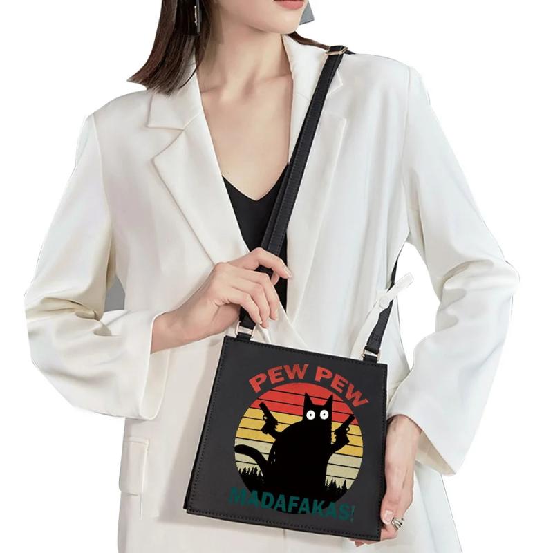 Pew Pattern Printing Single Shoulder Bag for Women