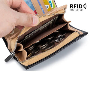 Men's Leather Wallet Coin Purse Short Cowhide Wallet Portefeuille Homme