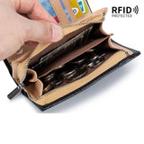 Men's Leather Wallet Coin Purse Short Cowhide Wallet Portefeuille Homme