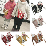 Mini Dog Bow Leather Coin Bag Girl Coin Purse Baby Girl Children Cartoon Wallets