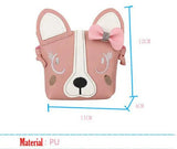 Mini Dog Bow Leather Coin Bag Girl Coin Purse Baby Girl Children Cartoon Wallets