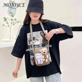 Lovely Girl Crossbody Bags Small Pocket Bear Shoulder Pouch Zipper Shoulder Bag
