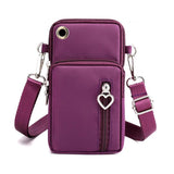 Woman Small Shoulder Bag Girl Cell Phone Sweet Key Coin Storage Organizer