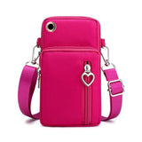 Woman Small Shoulder Bag Girl Cell Phone Sweet Key Coin Storage Organizer