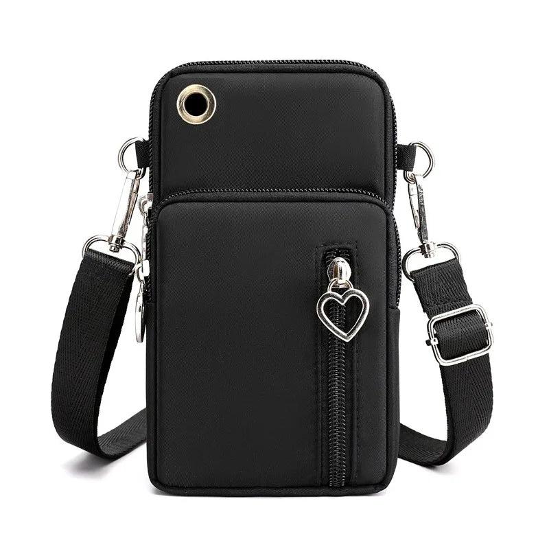 Woman Small Shoulder Bag Girl Cell Phone Sweet Key Coin Storage Organizer