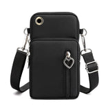 Woman Small Shoulder Bag Girl Cell Phone Sweet Key Coin Storage Organizer