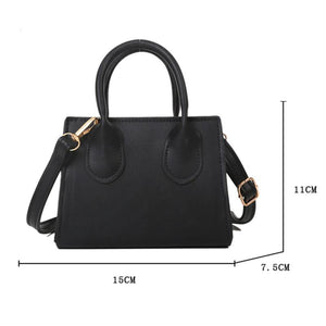 Solid PU Leather Crossbody Bags For Women Chain Female Shoulder Handbags