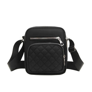 Embroidered One-shoulder Bag Diamond Multi-layer Handbag