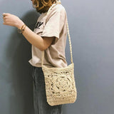 Summer Beach Vintage Crochet Braid Crossbody Bag Shoulder Retro