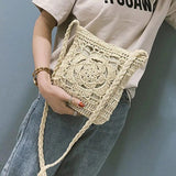 Summer Beach Vintage Crochet Braid Crossbody Bag Shoulder Retro