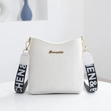 Crocodile Pu Leather Women Messenger Bag Shoulder Handbag