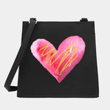 Love Series Shoulder Crossbody Bag Small Square Commute Tote Messenger