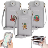 Women's Shoulder Crossbody Bag Wallet with Monster Print