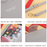 Dog Print Crossbody Bag Hasp Handbag Card Holder Wallet