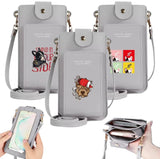 Dog Print Crossbody Bag Hasp Handbag Card Holder Wallet