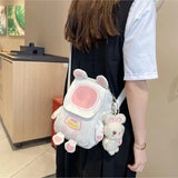 Party Cross Small Bag Female Youth Girl Stitching Women Handbags