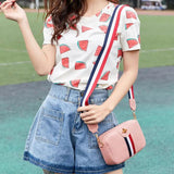 Women's Mini Portable Crossbody Bag PU Leather Handbag