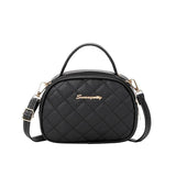Large Capacity Embroidery Bag Female Lingge Messenger Bag