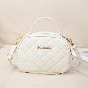 Large Capacity Embroidery Bag Female Lingge Messenger Bag