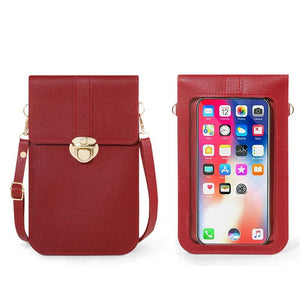 Women's PU Leather Crossbody Shoulder Bag Black