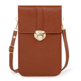 Women's PU Leather Crossbody Shoulder Bag Black