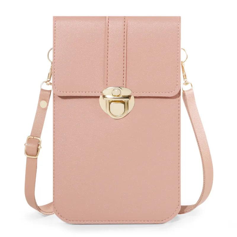 Women's PU Leather Crossbody Shoulder Bag Black