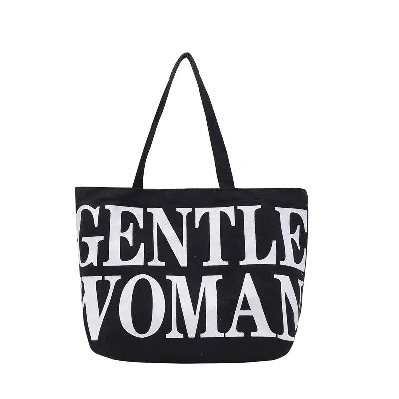 Canvas Handbags Shoulder Bags Large Capacity Ladies Travel Beach Shopping Bag
