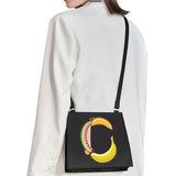 Square Bag Initial Name Letter Pattern Printing Commuter Bag