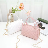 Lingge Embroidery Handbag Ladies Crossbody Shoulder Bag