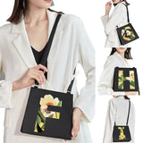 Square Bag Initial Name Letter Pattern Printing Commuter Bag Woman Bag Shoulder