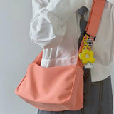 Candy Canvas Crossbody Bag for Women Small Square Bag