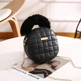 Small Version Women's Shoulder Messenger Bag Niche Small Round Bag